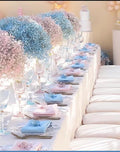 Decoración Floral para Gender Reveal en Rosado y Azul