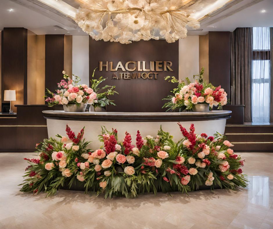 Decoración Floral para Lobby de Hotel